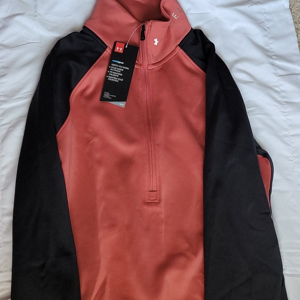 Quarter zip fitted jacket